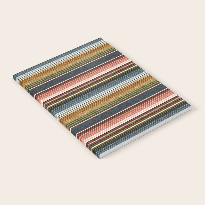 Serape Southwest Stripe - Earth Tones Notebook