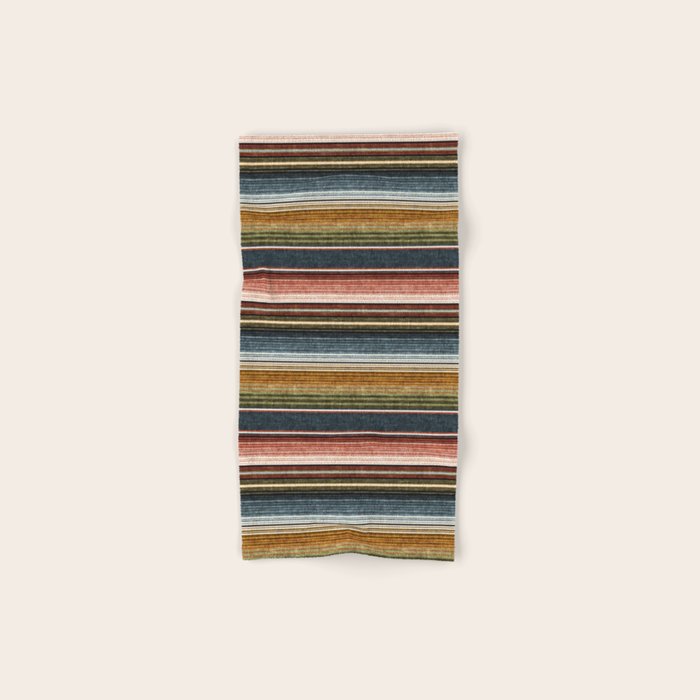 Serape Southwest Stripe - Earth Tones Bath Towel