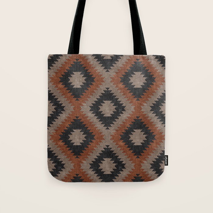 Aztec Neutrals - Inkwell & Taupe Tote Bag