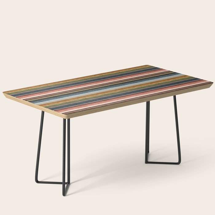 Serape Southwest Stripe - Earth Tones Coffee Table