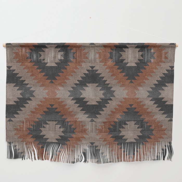 Aztec Neutrals - Inkwell & Taupe Wall Hanging