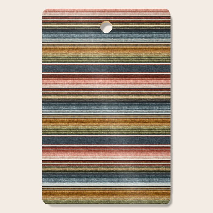 Serape Southwest Stripe - Earth Tones Cutting Board