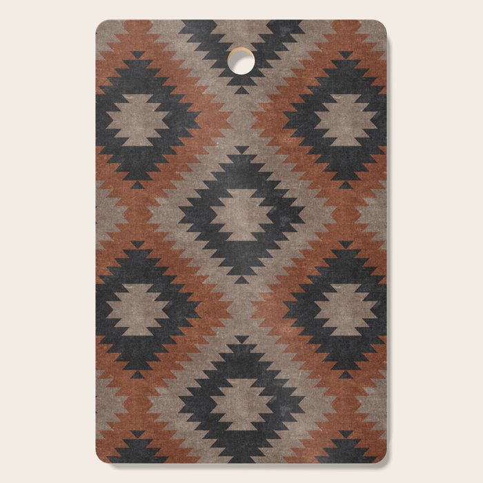 Aztec Neutrals - Inkwell & Taupe Cutting Board