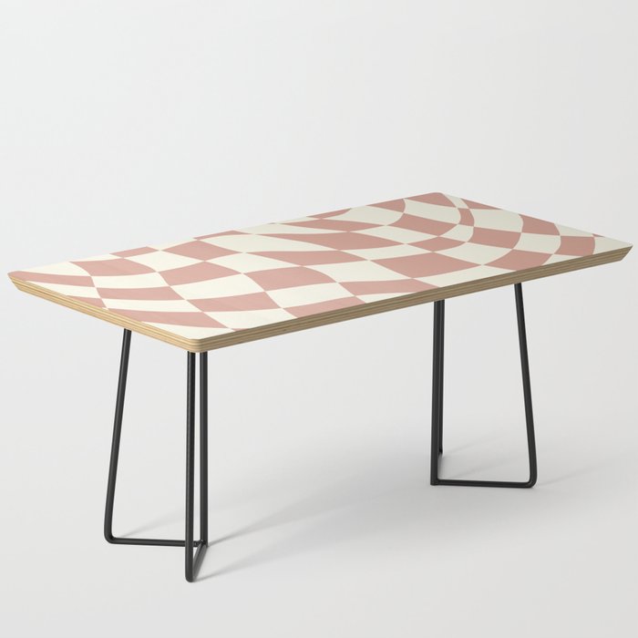 Checkers Coral Summer Beach Coffee Table