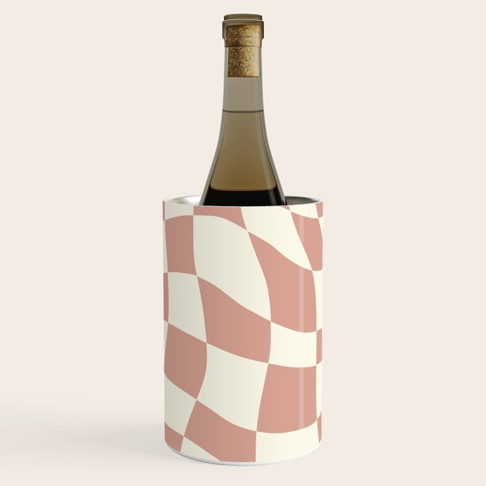 Checkers Coral Summer Beach Wine Chiller