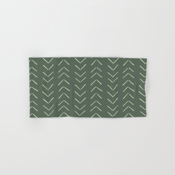 Boho Big Arrows In Leaf Green Bath Towel