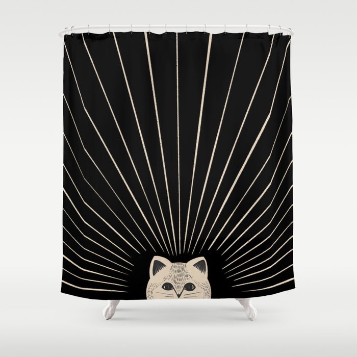 Good Morning Son - Kitty 2 Shower Curtain