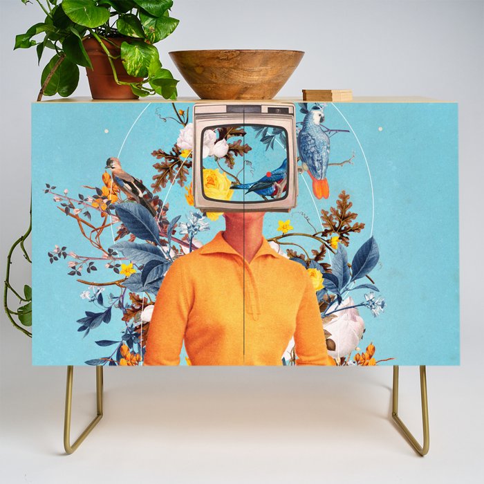 Don'T Feed The Monitors With Your Dreams Credenza
