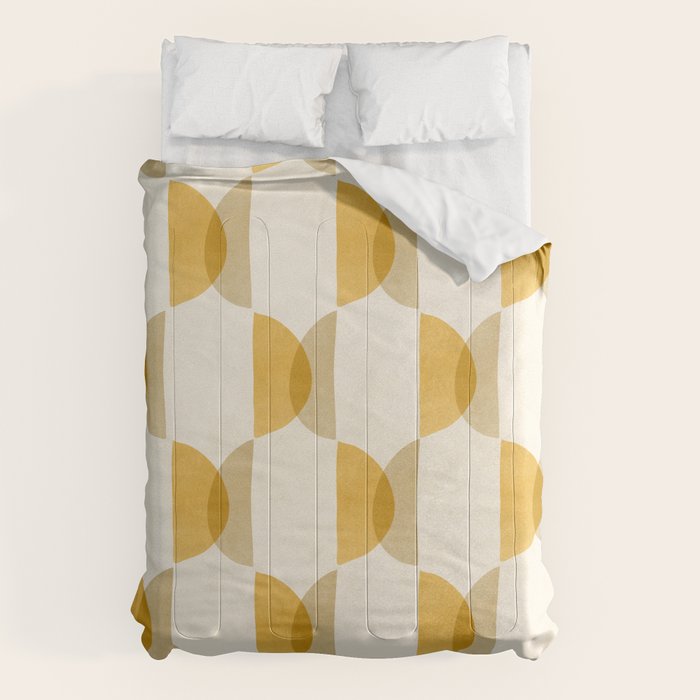 Shape Study In Gold / Geometric Pattern Comforter