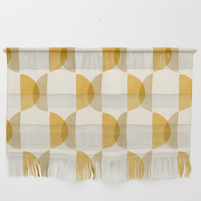 Shape Study In Gold / Geometric Pattern Wall Hanging