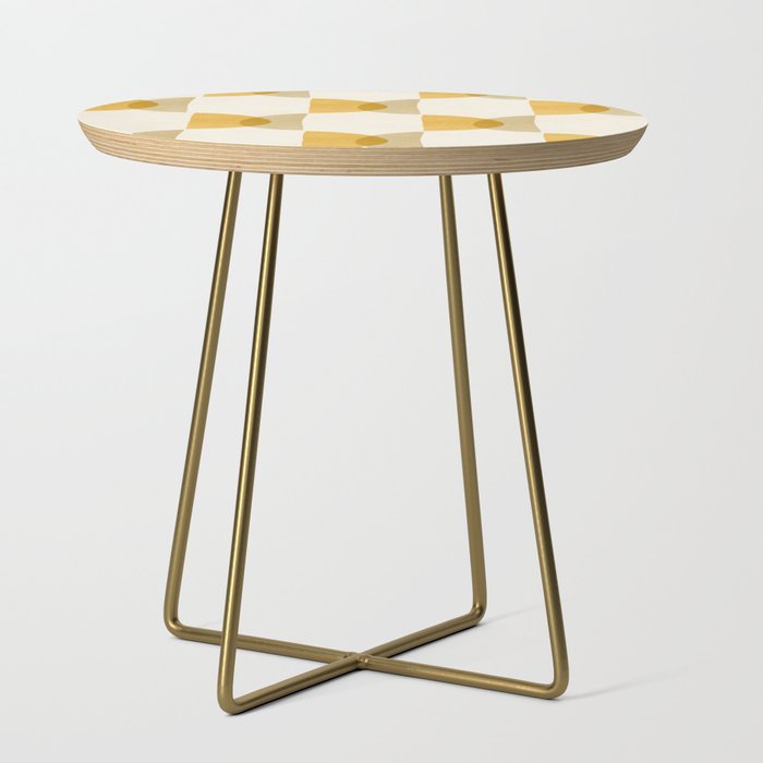 Shape Study In Gold / Geometric Pattern Side Table