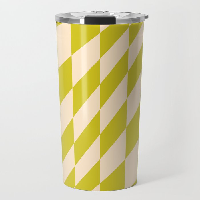 Modern Twenties Green Pattern Travel Mug