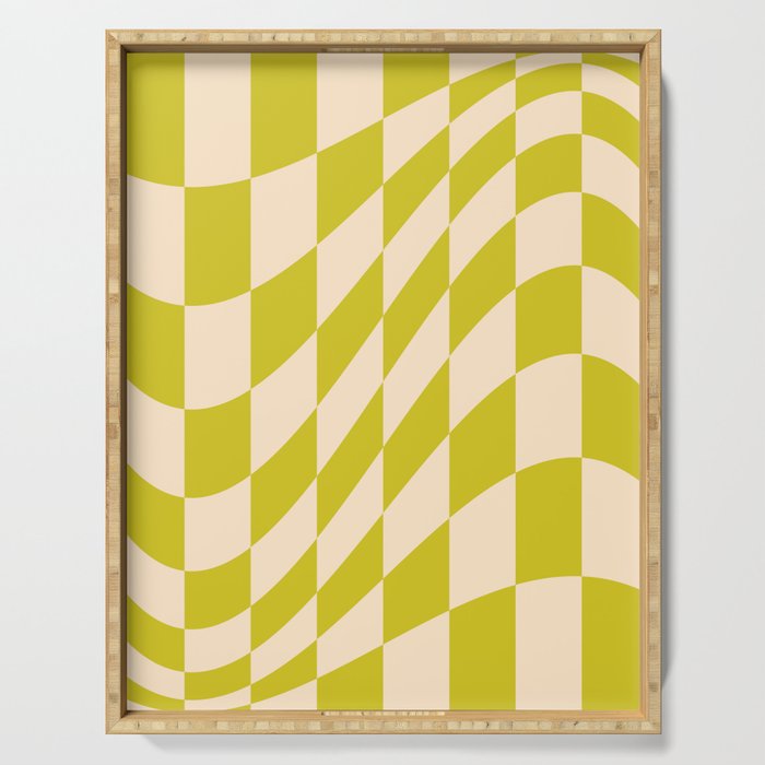 Modern Twenties Green Pattern Serving Tray