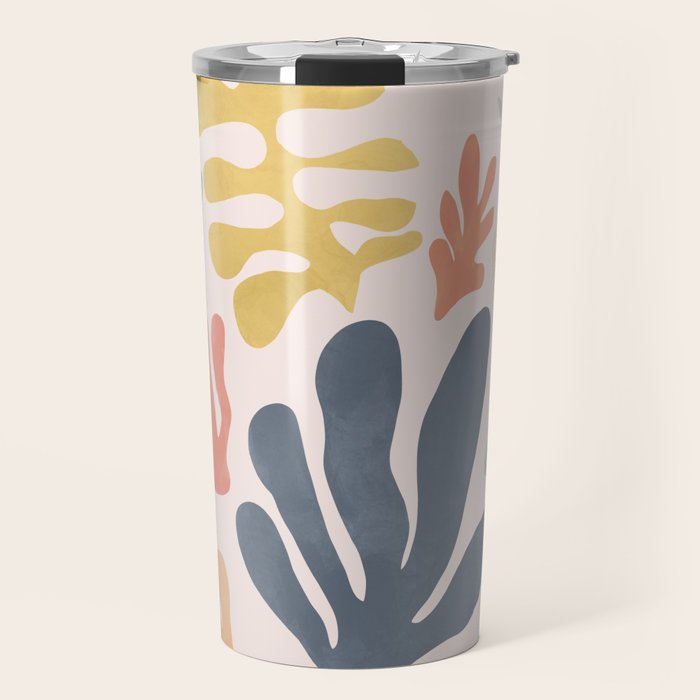 Matisse Cutouts Homage - Abstract Painting Travel Mug
