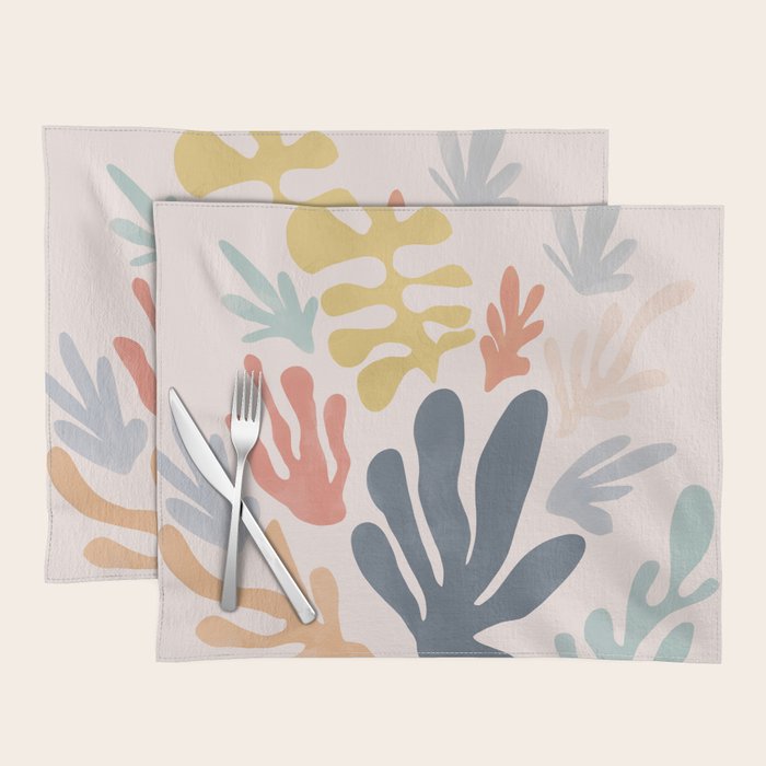 Matisse Cutouts Homage - Abstract Painting Placemat