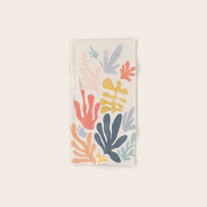 Matisse Cutouts Homage - Abstract Painting Bath Towel
