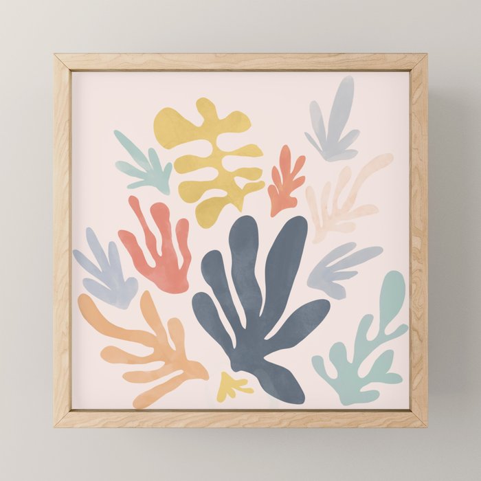 Matisse Cutouts Homage - Abstract Painting Mini Art Print