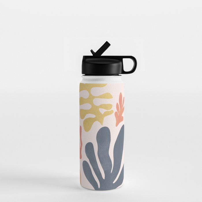 Matisse Cutouts Homage - Abstract Painting Water Bottle