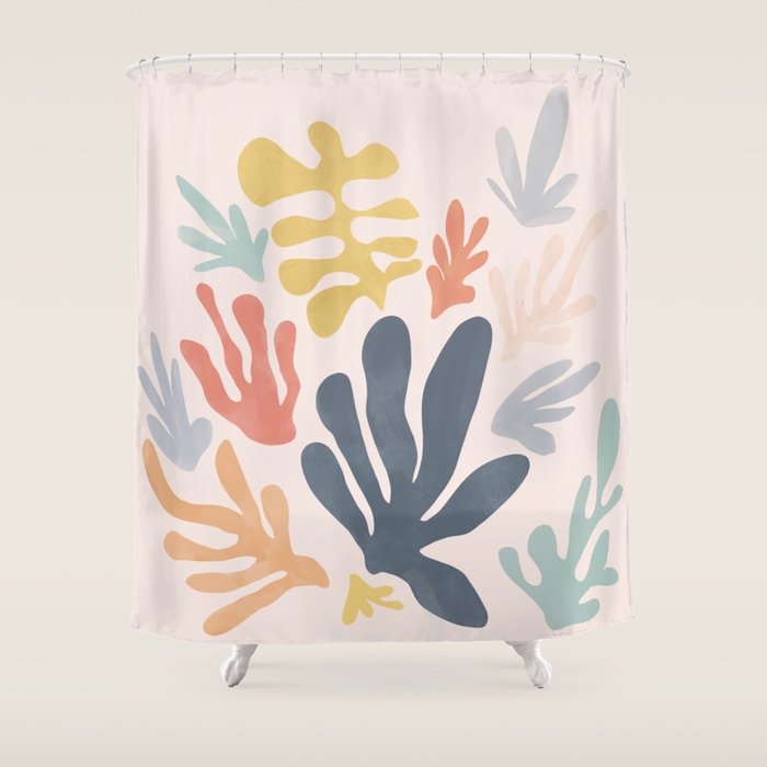 Matisse Cutouts Homage - Abstract Painting Shower Curtain