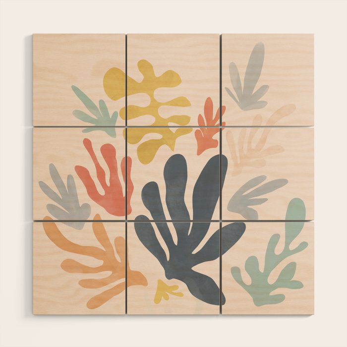 Matisse Cutouts Homage - Abstract Painting Wood Wall Art