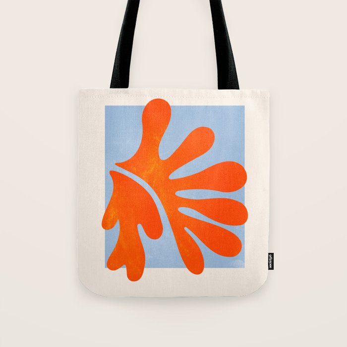 Red Coral Leaf: Matisse Paper Cutouts Ii Tote Bag