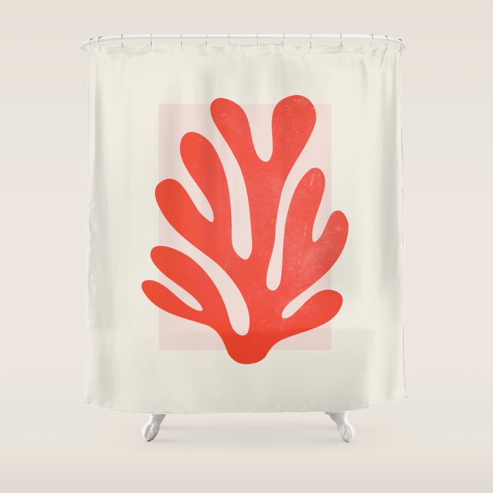 Jazz Leaf: Matisse Edition | Mid Century Series Shower Curtain