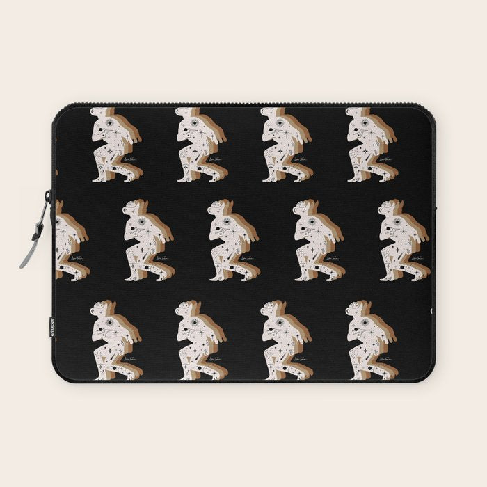 Space Cowboy - Black, White & Camel Laptop Sleeve