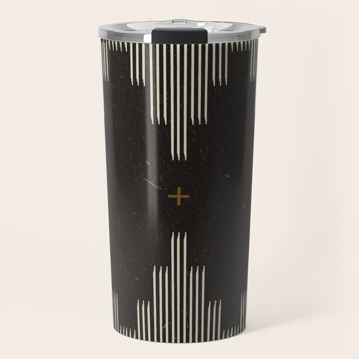 Southwestern Minimalist Black & White Travel Mug