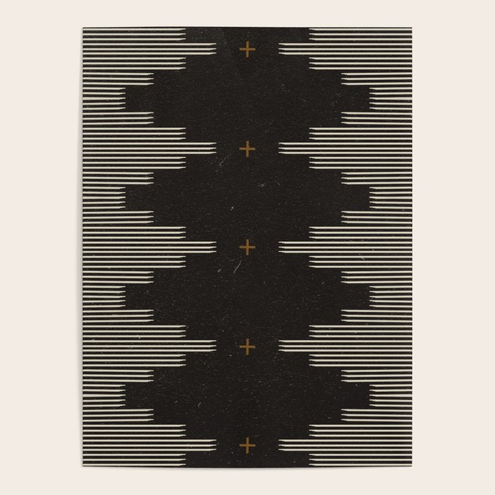 Southwestern Minimalist Black & White Poster