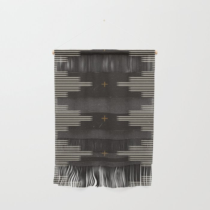 Southwestern Minimalist Black & White Wall Hanging