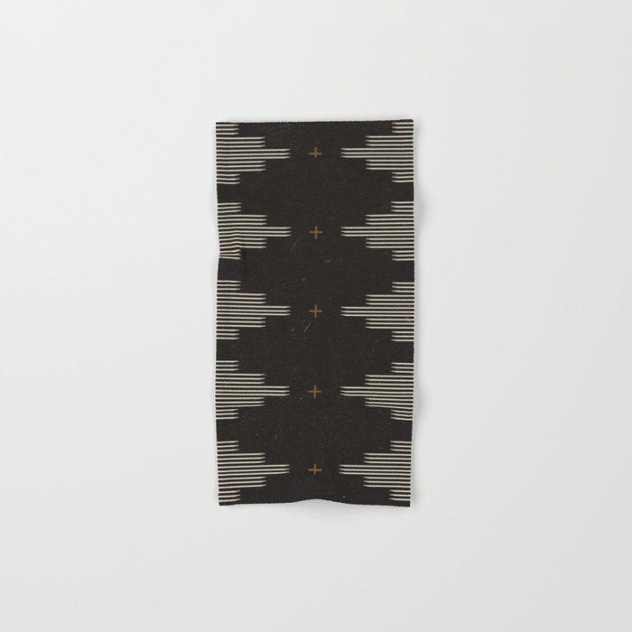 Southwestern Minimalist Black & White Bath Towel