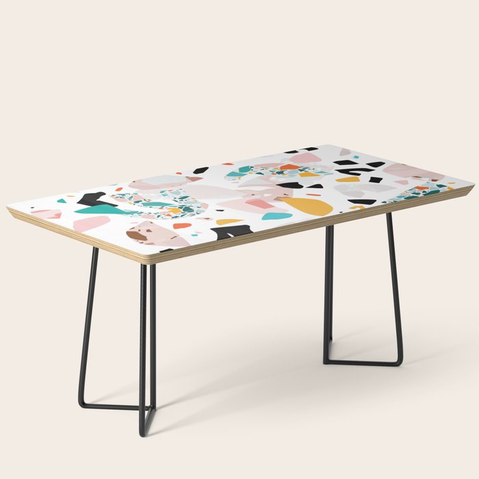 Mixed Mess I. / Collage, Terrazzo, Colorful Coffee Table