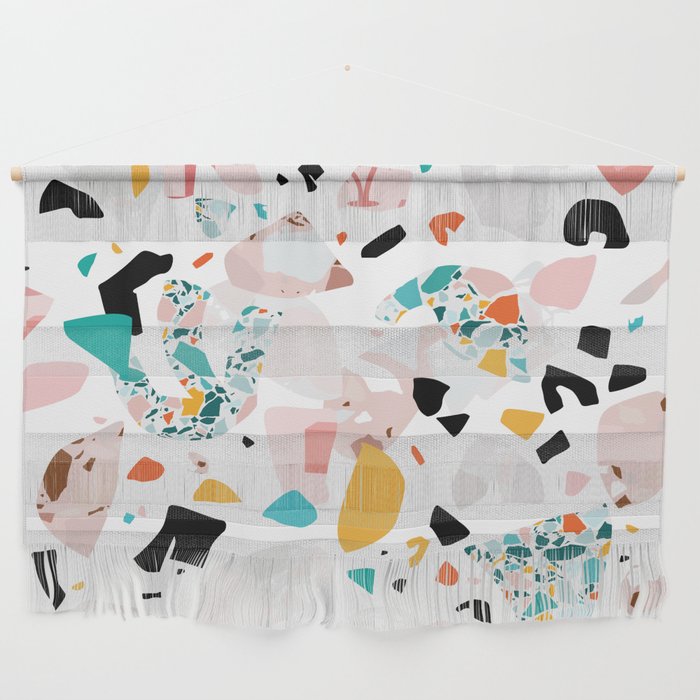 Mixed Mess I. / Collage, Terrazzo, Colorful Wall Hanging