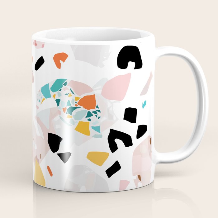 Mixed Mess I. / Collage, Terrazzo, Colorful Coffee Mug