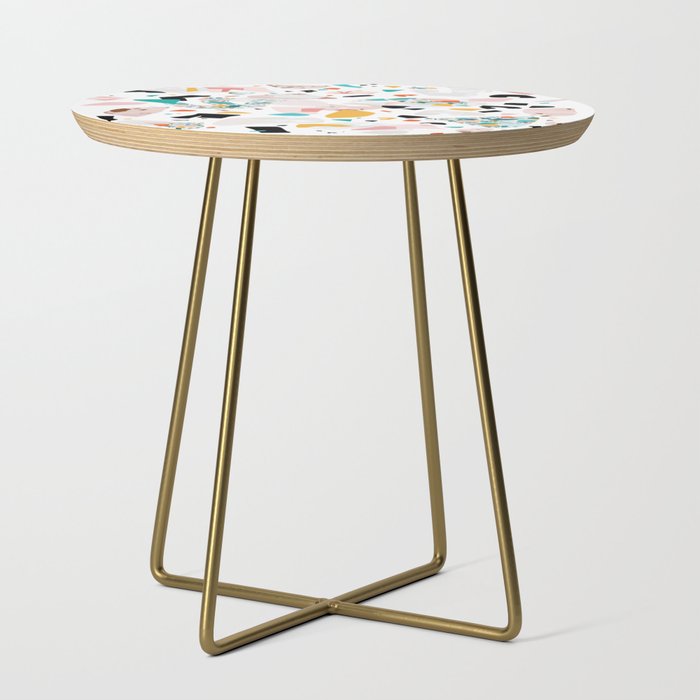 Mixed Mess I. / Collage, Terrazzo, Colorful Side Table
