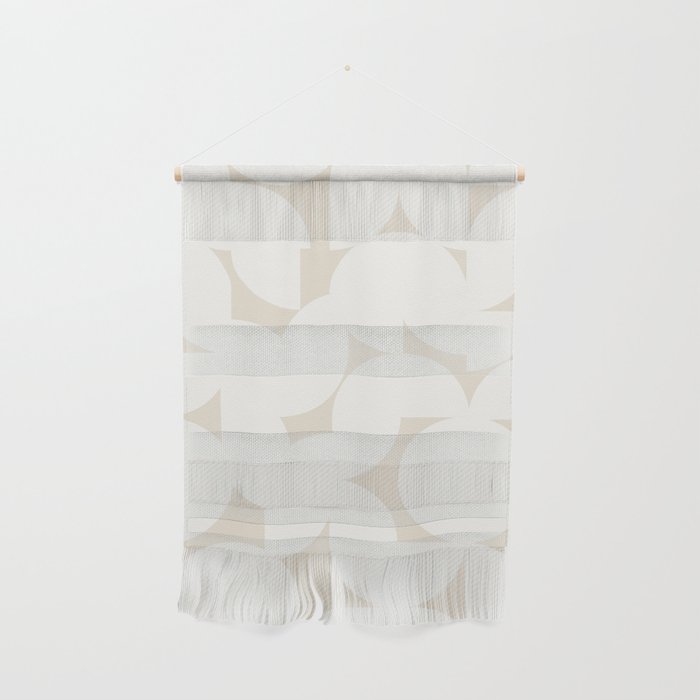 Contemporary Abstract Shapes - Neutral Off White Wall Hanging