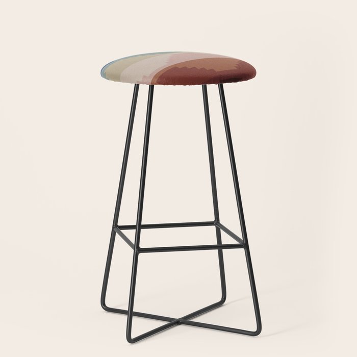 Geometric Aztec Pyramid Pattern Iii Stool