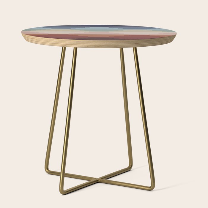 Geometric Aztec Pyramid Pattern Iii Side Table