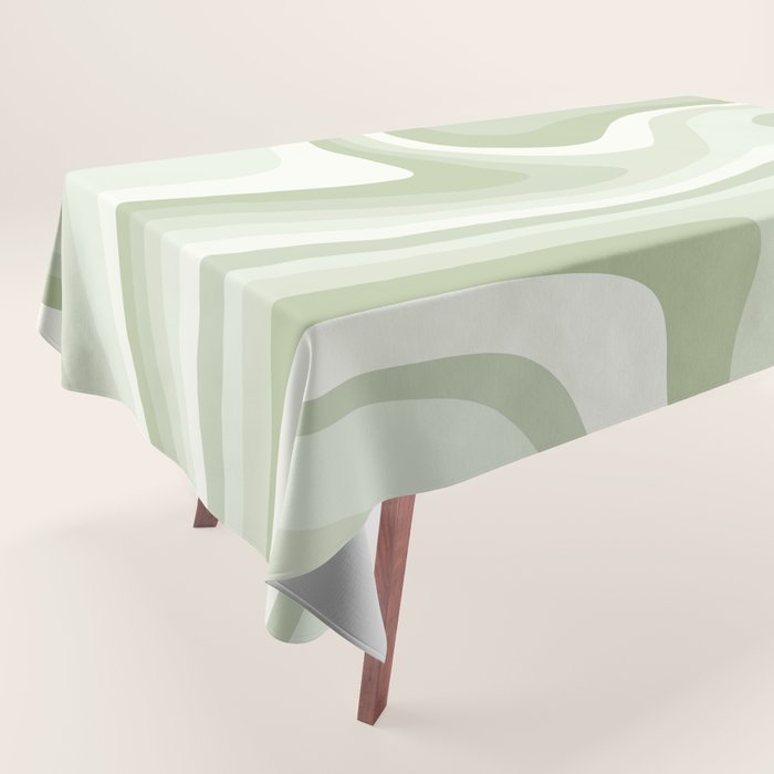 Abstract Wavy Stripes Lxxviii Tablecloth