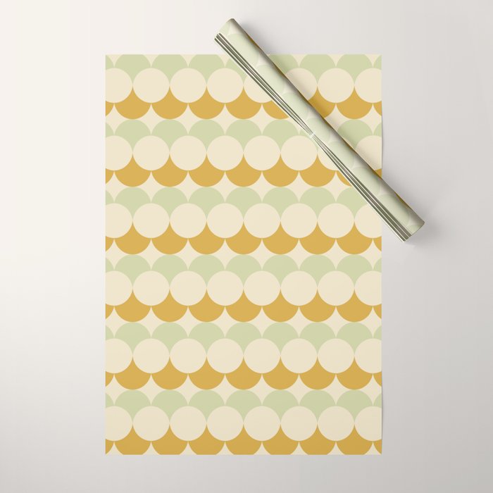 Retro Circular Pattern Iii Wrapping Paper