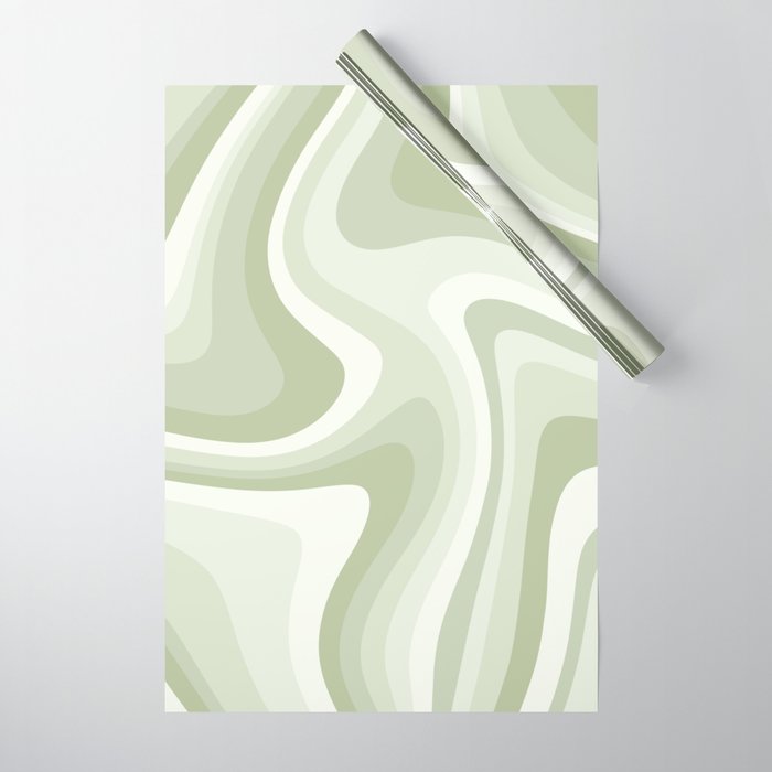 Abstract Wavy Stripes Lxxviii Wrapping Paper