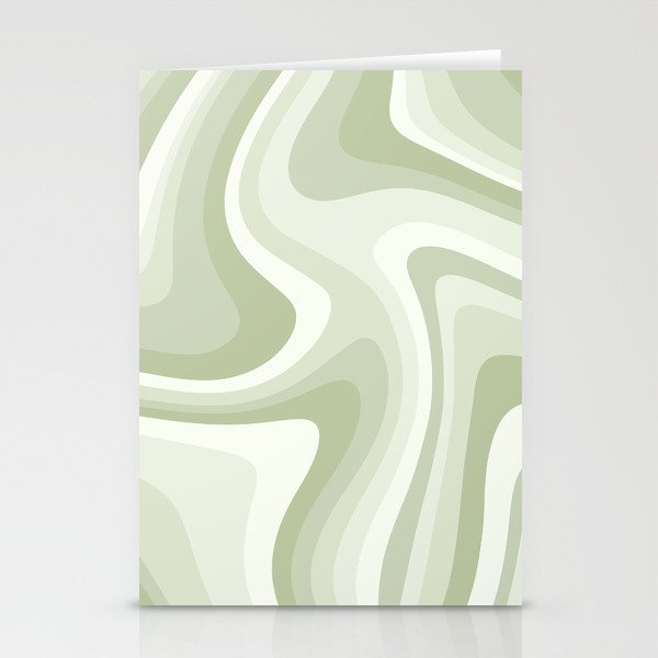 Abstract Wavy Stripes Lxxviii Stationery Card