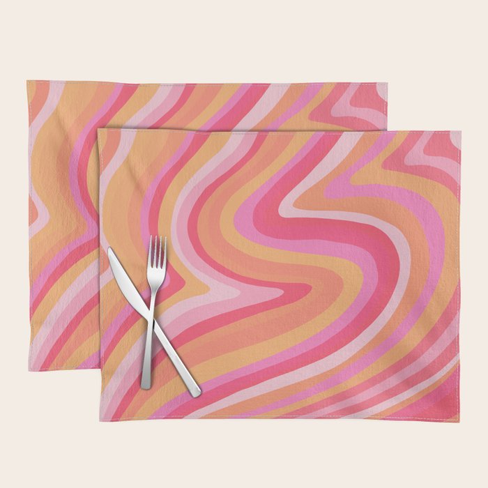 Sunshine Melt - Pink & Peach Palette Placemat