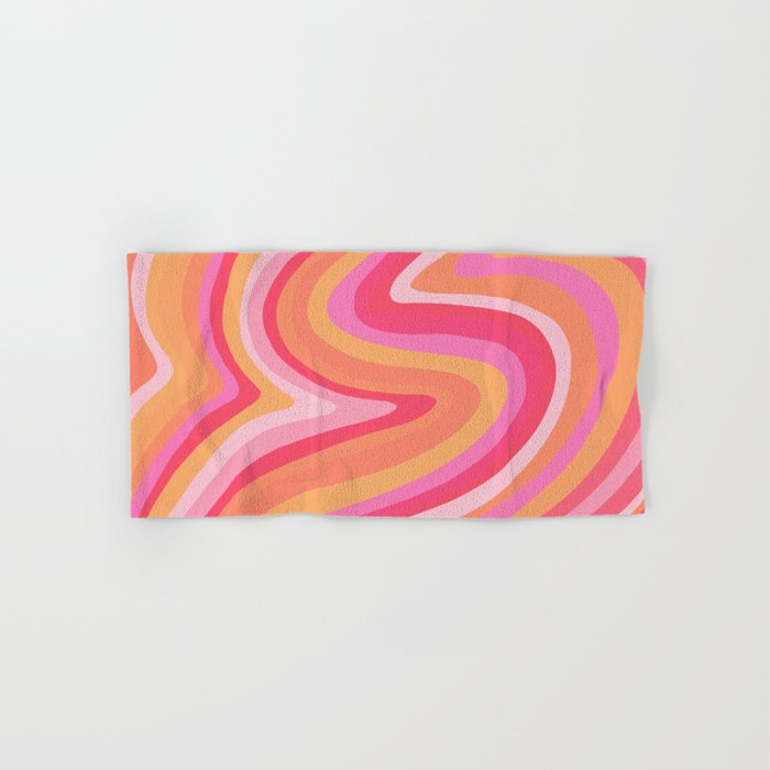 Sunshine Melt - Pink & Peach Palette Bath Towel