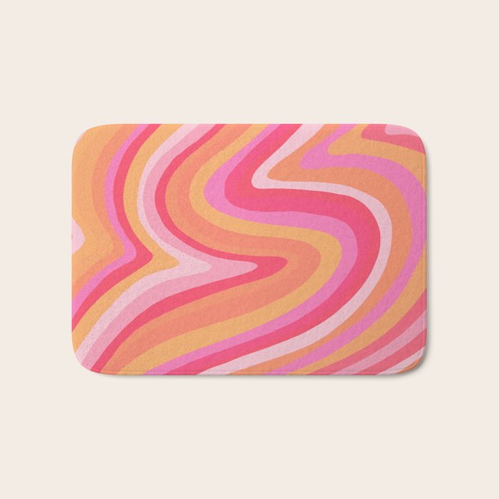 Sunshine Melt - Pink & Peach Palette Bath Mat