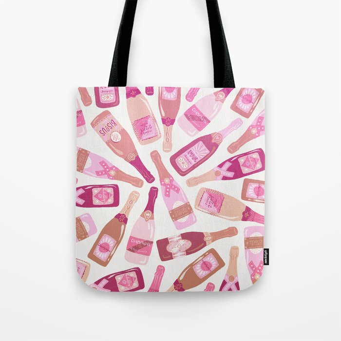 French Champagne Collection - Pink Tote Bag