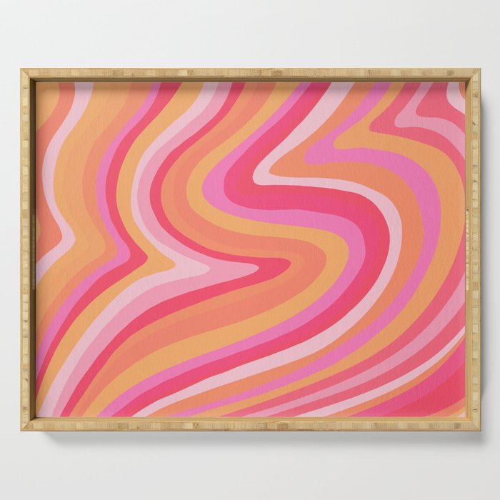 Sunshine Melt - Pink & Peach Palette Serving Tray
