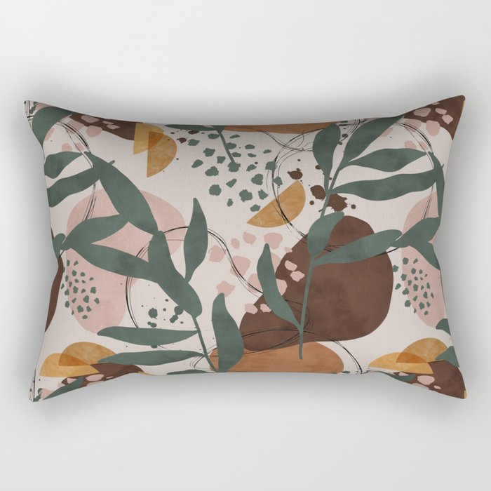 Abstract Nature Painting 89 Rectangular Pillow