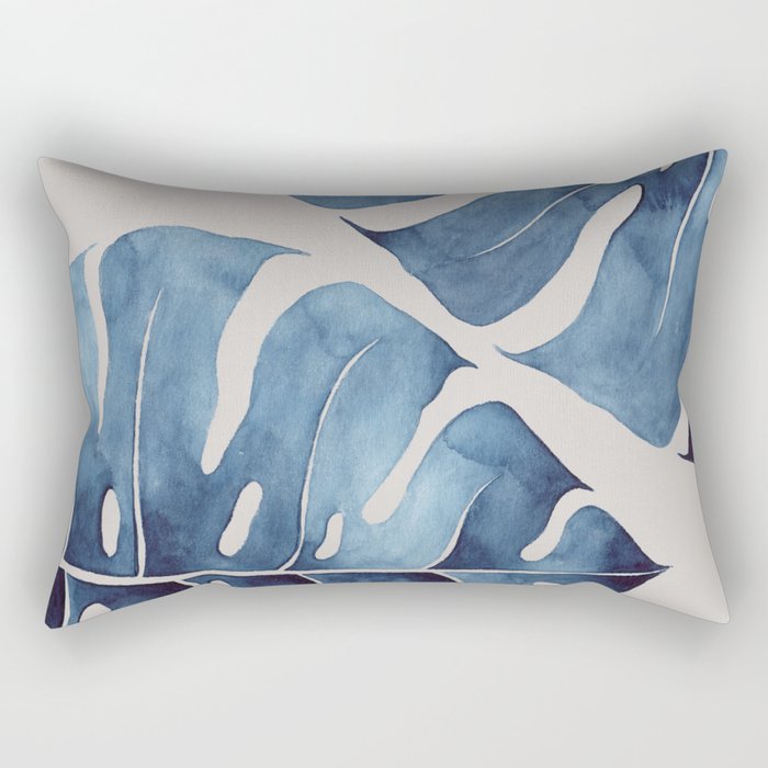 Blue Botanicals No. 2 Rectangular Pillow