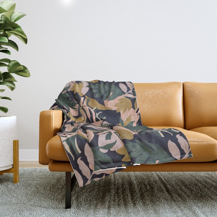 Abstract Nature Tropical 34 Throw Blanket